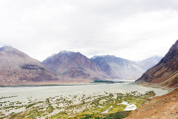 Natural landscape in Nubra valley