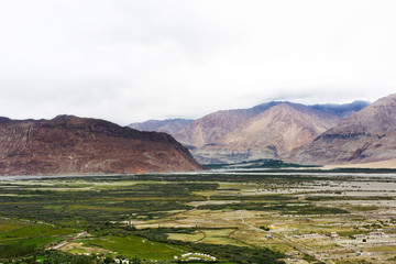 Natural landscape in Nubra valley