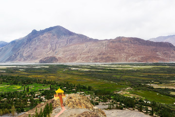Natural landscape in Nubra valley