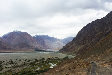 Natural landscape in Nubra valley