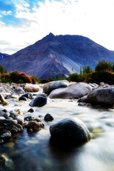 Natural landscape in Nubra valley