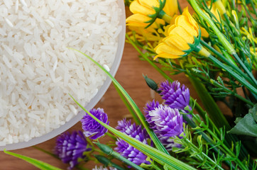 Rice and flower