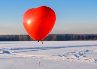 Red heart balloon