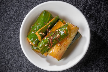 キュウリのキムチ　オイキムチ　Kimchi of the cucumber