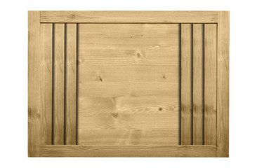 Wooden frame for decorative text and image. Vintage color concep