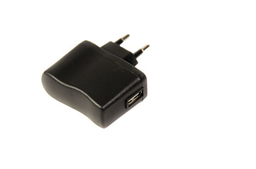 USB charger isolated on a white background