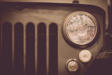 Vintage car headlight