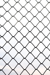 metal fences with white backgroud