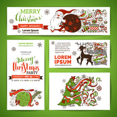 Set of corporate Christmas templates.