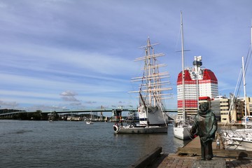 Port area Lilla Bommen in Gothenburg, Sweden Scandinavia