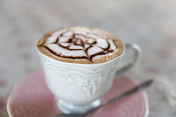 hot mocha chocolate and coffee drink