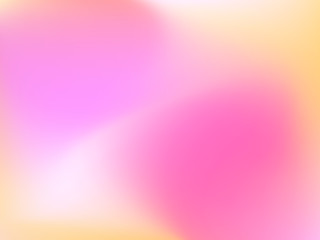 Abstract horizontal blur gradient background with trend pastel pink, magenta, orange and yellow colors for deign concepts, wallpapers, web, presentations and prints. Vector illustration.