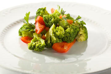 Broccoli and Bell Pepper Salad