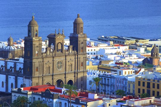 Santa Ana Cathedral, Vegueta Old Town, Las Palmas de Gran Canaria, Gran Canaria, Canary Islands, Spain, Atlantic Ocean
