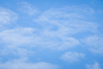 Blue sky with white cloud background