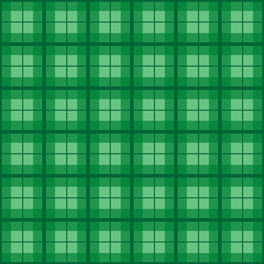 Fototapeta premium Green Christmas Tartan Vintage Background Vector Illustration