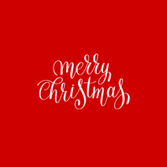 merry christmas red handwritten lettering inscription holiday ph