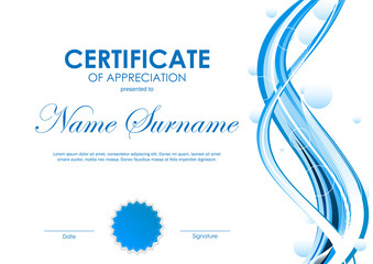 Certificate of appreciation template