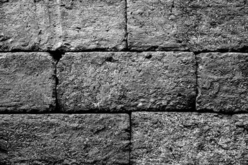 Wall made from Red solid bricks