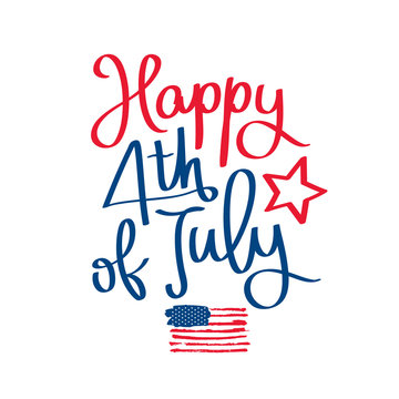 Happy 4th of July. The trend calligraphy