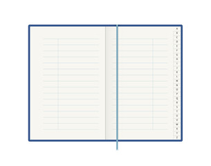 Address phone book with bookmark. Alphabet. Organiser. Contact notebook
