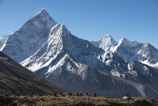 Ama Dablam, 6812m, in the Khumbu (Everest) Region, Nepal, Himalayas