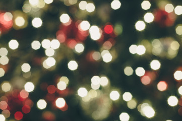 Christmas background with defocused octagon lights