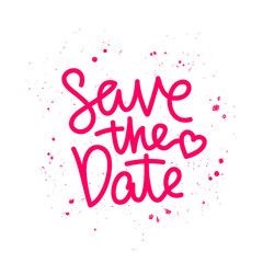 Save the date. The trend calligraphy.