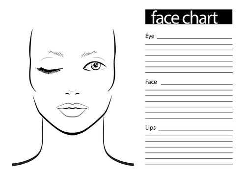 Makeup Face Charts Images Browse 4