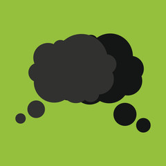 Retro converse speech bubble vector icon