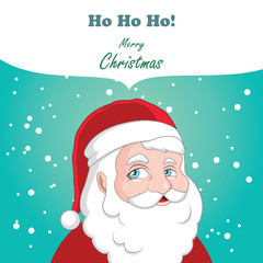 Jolly Santa greeting
