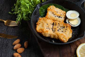 Fried fish fillet