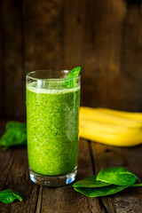 Freshly Made Healthy Green Smoothie