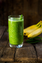 Freshly Made Healthy Green Smoothie