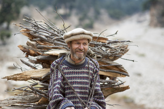 Collecting firewood, North West Frontier Province, Pakistan