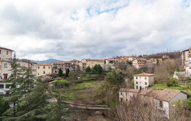 Fototapeta na wymiar italian village of Santa Fiora in tuscany