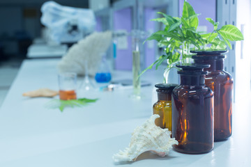 Experiment chemical in Lab.