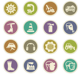 Industrial icons set