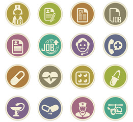 Job icons set