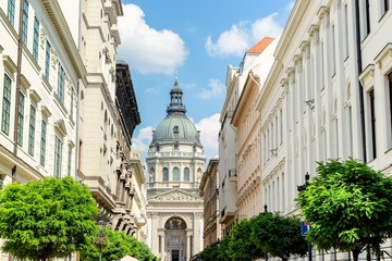 Naklejka premium Details of Saint Stephen`s Basilica in Budapest, Hungary