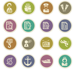 Job icons set