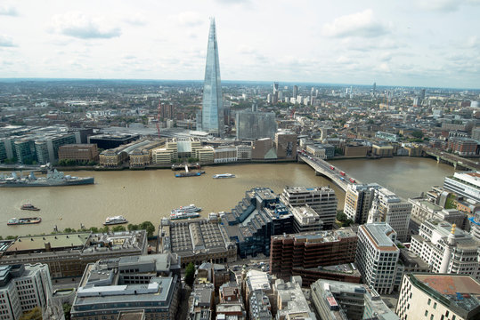 View towards the Shard from the Sky Garden, London, EC3