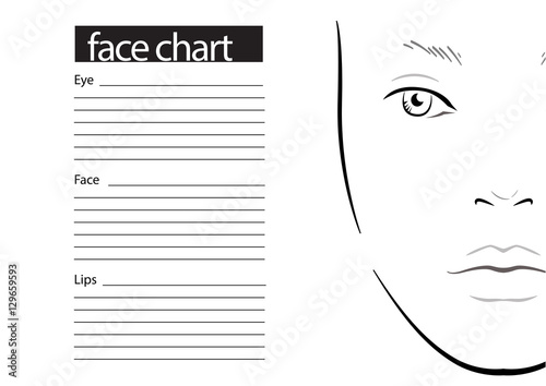 Blank Makeup Chart