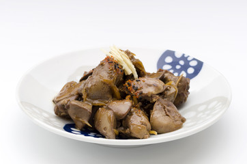 鶏レバーの甘辛煮