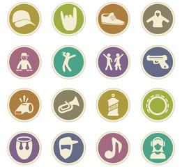 Fototapeta premium Music icons set