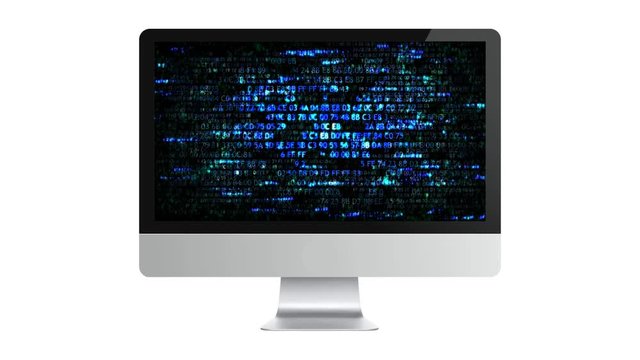 Blue computer hex code. Hackers on the Internet