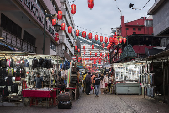 Jalan Petaling, The Main Market Street In Chinatown, Kuala Lumpur, Malaysia