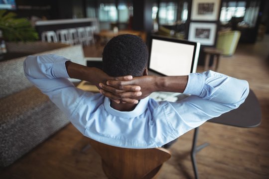Businessman at desk