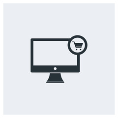 Online shopping icon