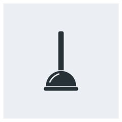 Plumbing plunger icon